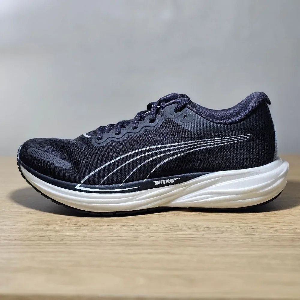 Puma Deviate Nitro 2 Elite Men's Running Shoes Black White 11 PWRPLATE New SE